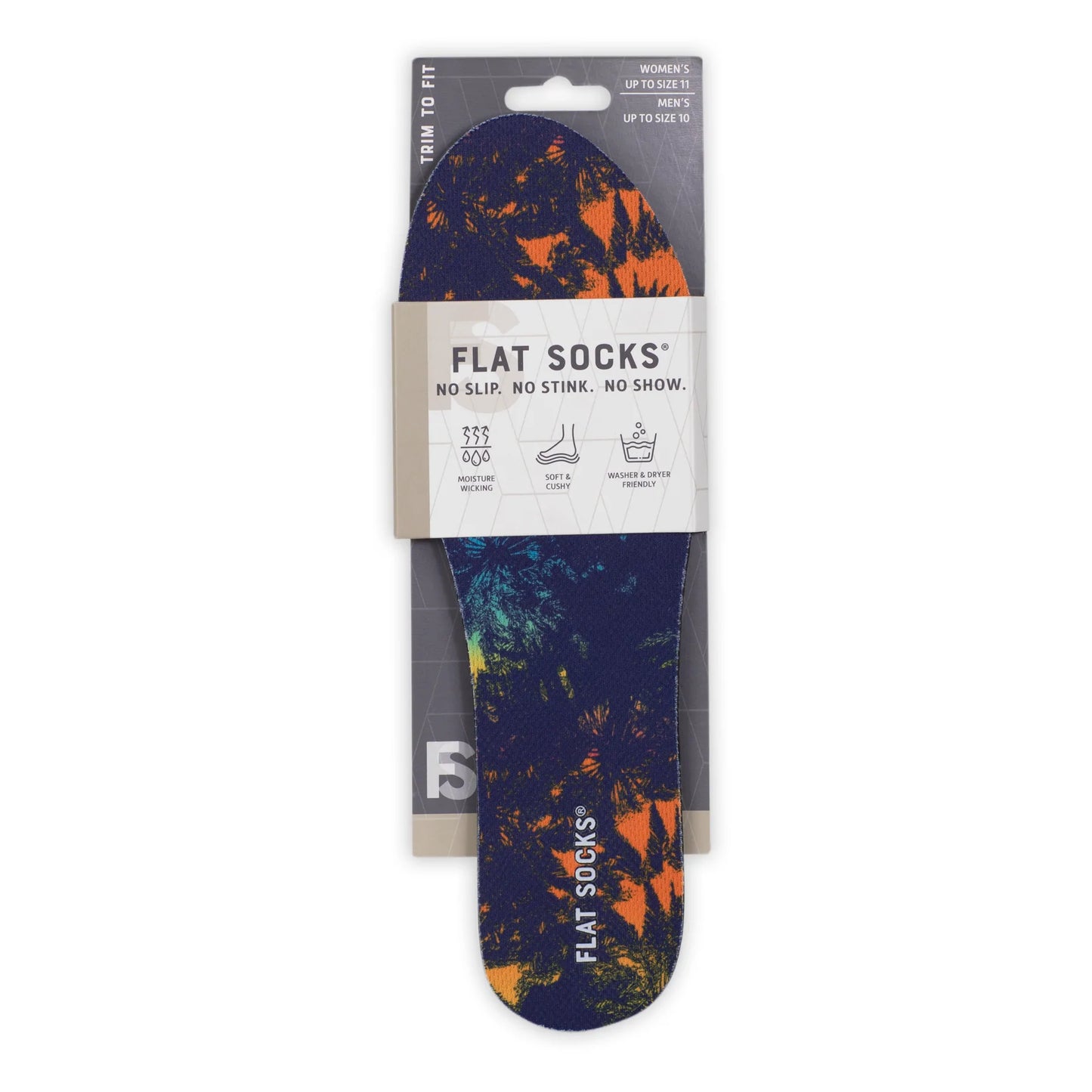 Tropical Sunset Flat Socks - Small