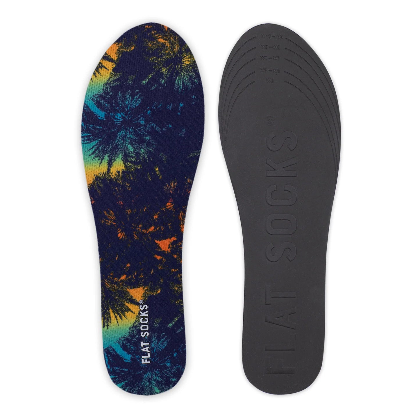 Tropical Sunset Flat Socks - Small
