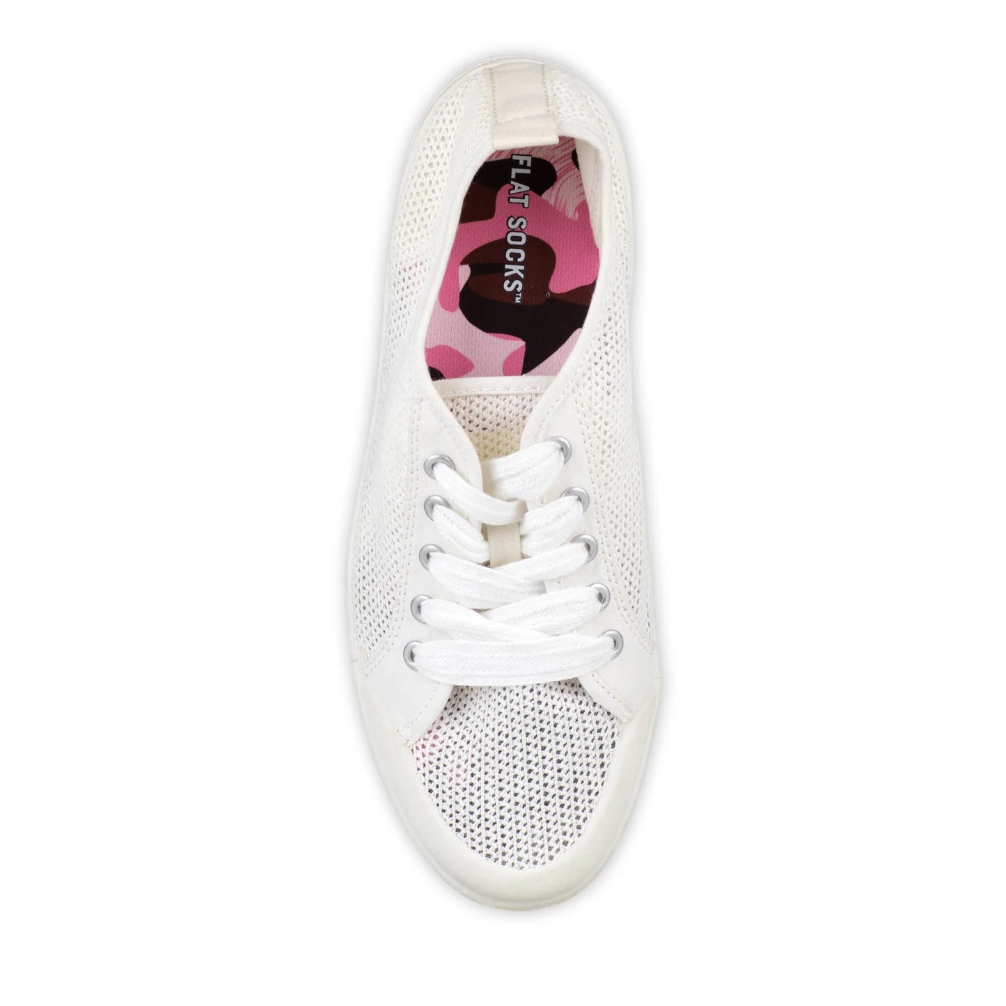 Pink Camo Flat Socks - Small