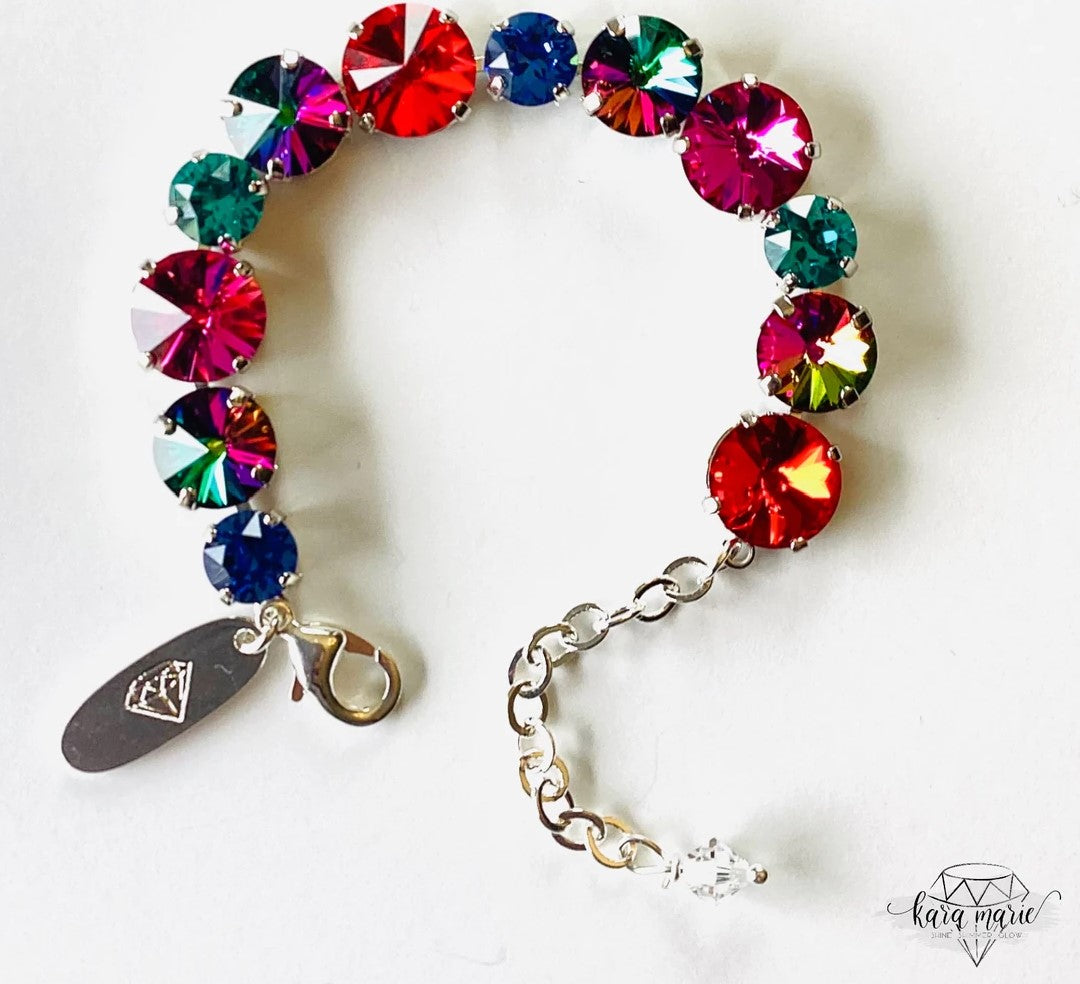 Kara Marie Multi Sizes Diamonds Bracelet in Fiesta