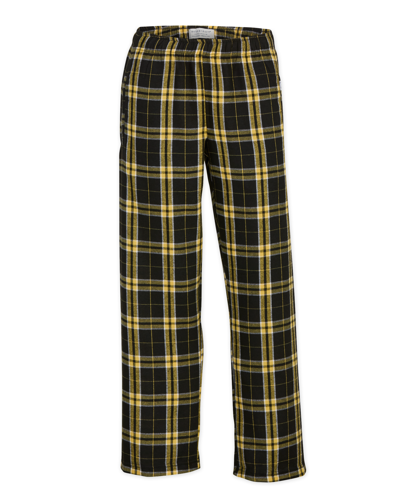 Youth Poly Flannel Pant: Red/Black Buffalo Plaid / YS