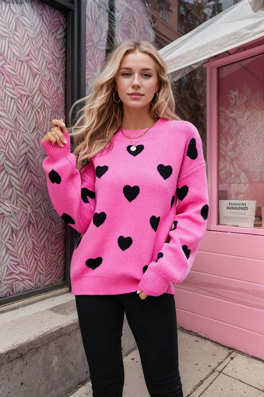 Valentine's Knit Sweater Women‘s Pullover