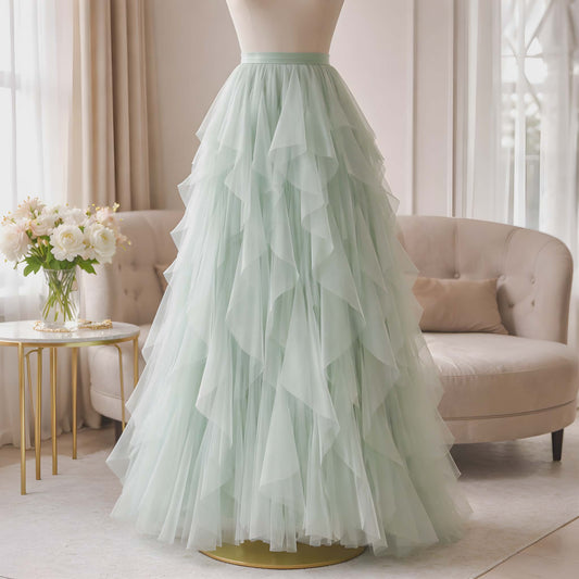 Mint to Be Tulle Maxi Skirt
