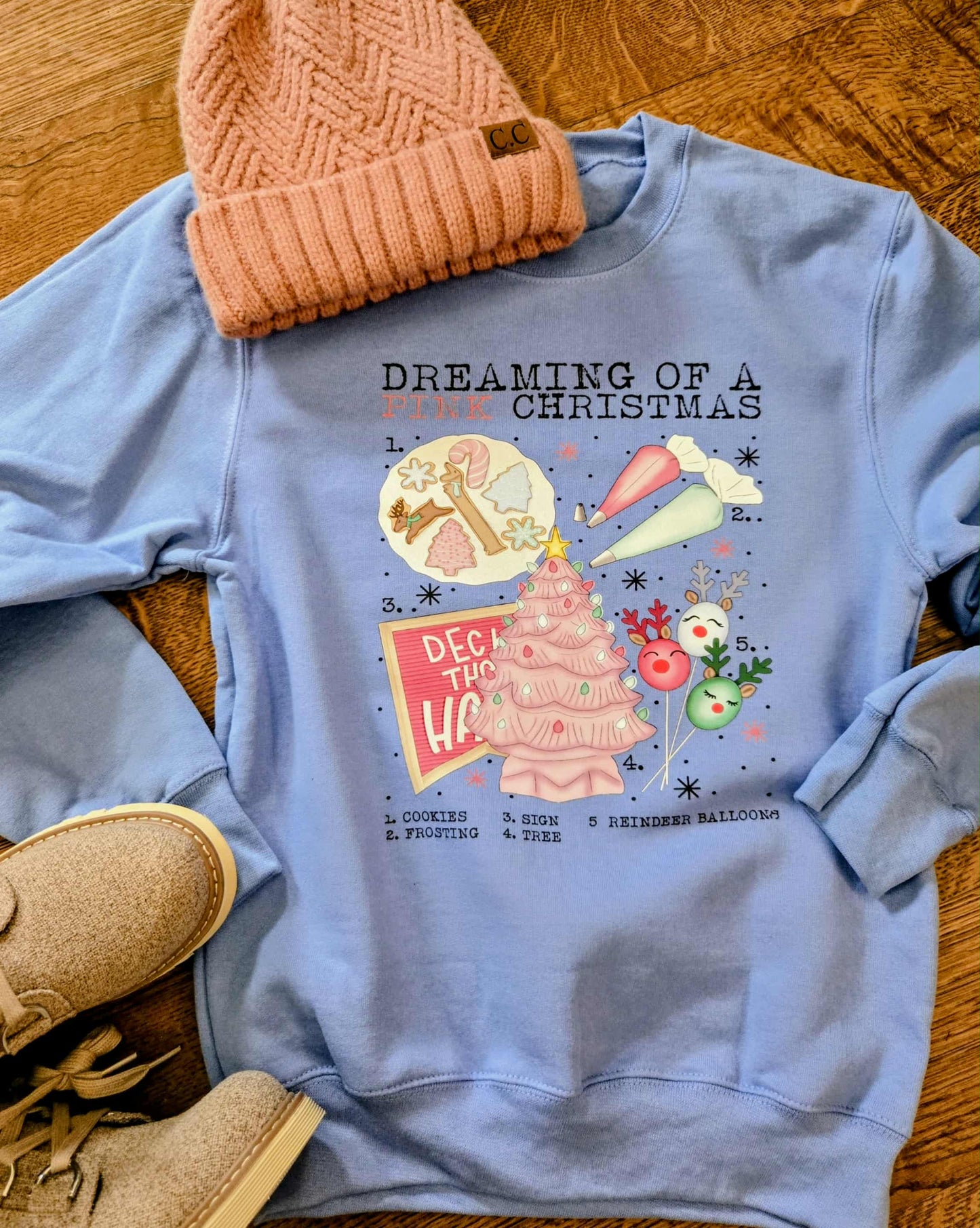 Dreaming of a Pink Christmas Crewneck