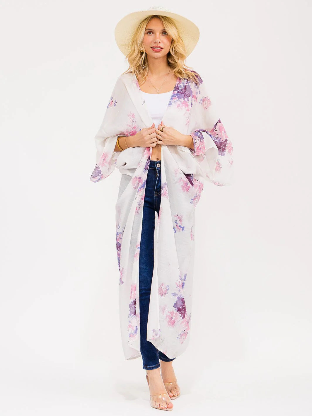 Floral Sheer Kimono
