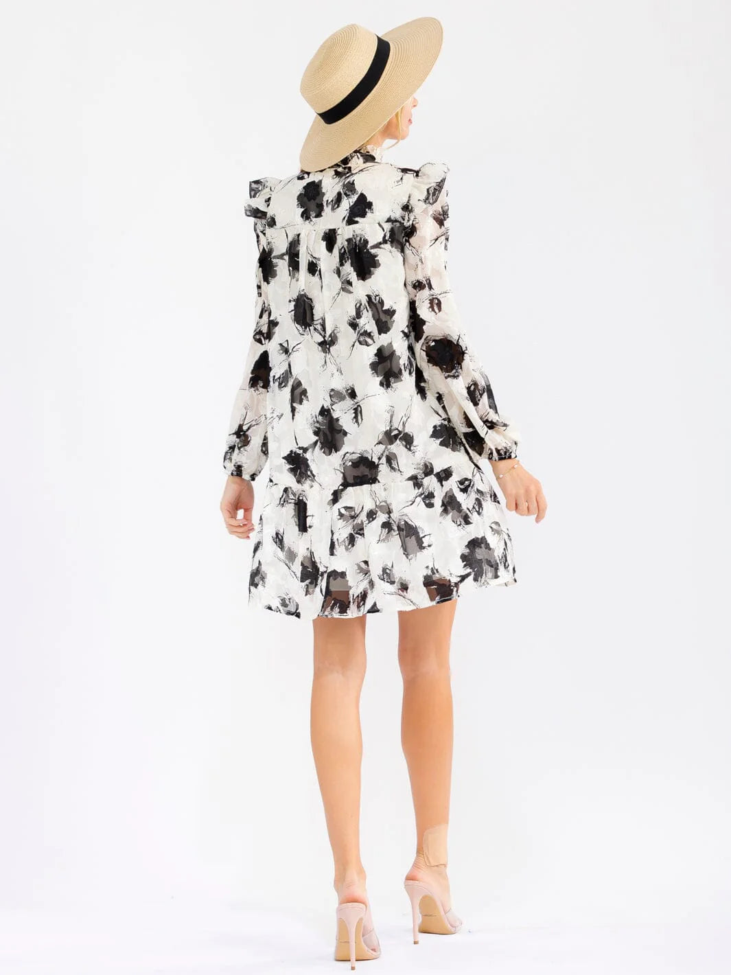 Black & White Floral Dress