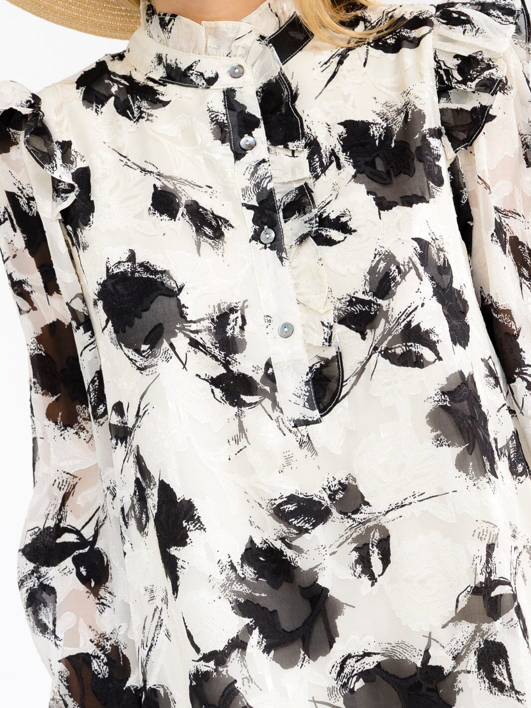 Black & White Floral Dress