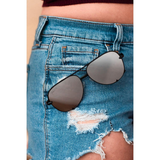 The Alex Black/Silver - High Quality Unisex Aviator Sunglasses