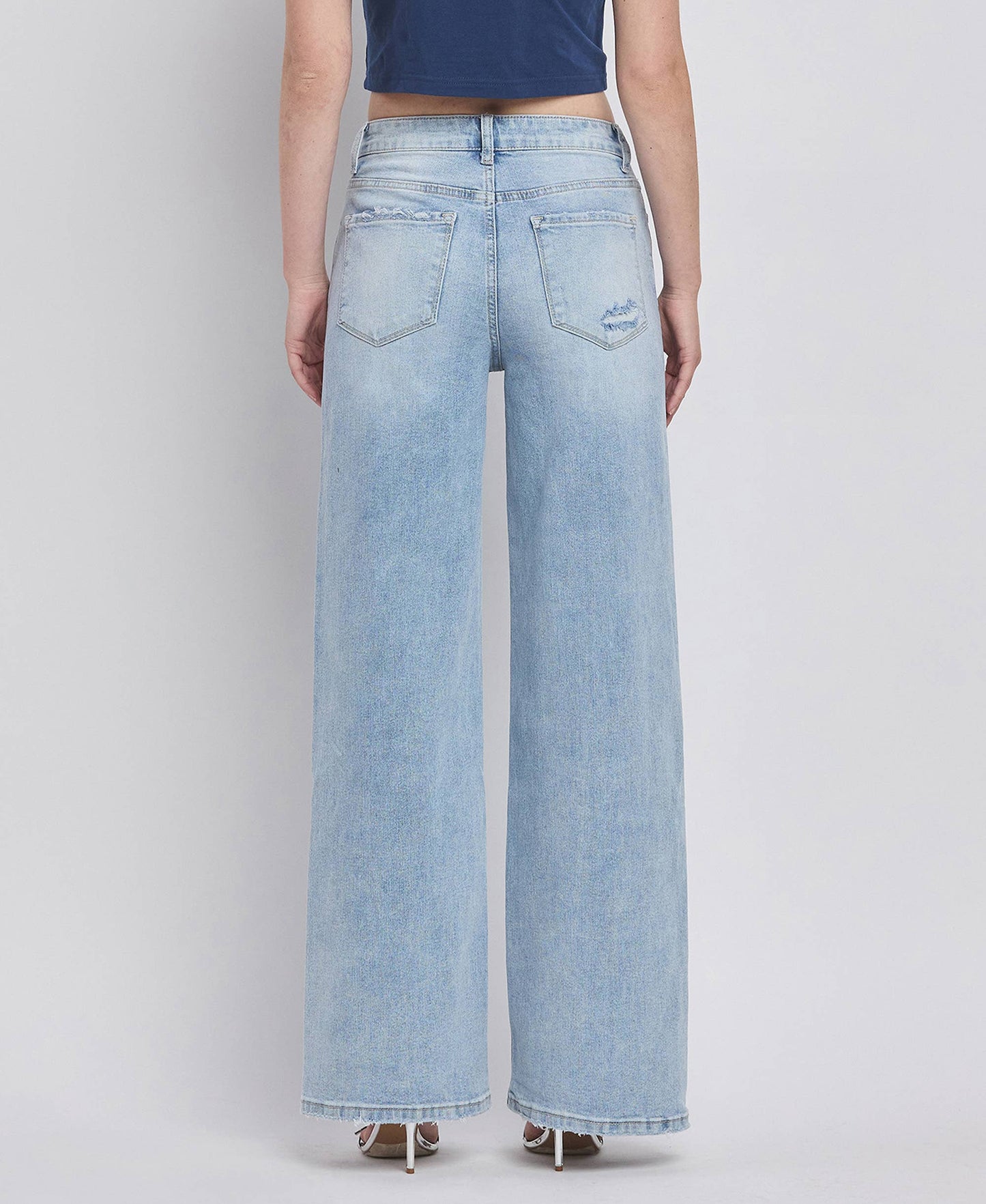 High Rise Super Wide Leg Jeans from Lovervet by Vervet