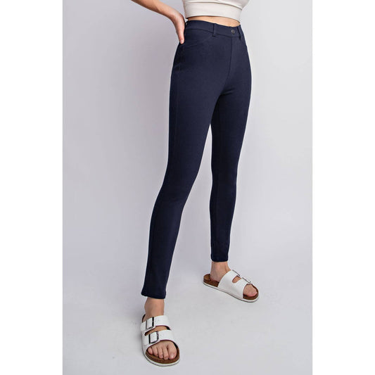 Triple Stretch Jeggings in Navy