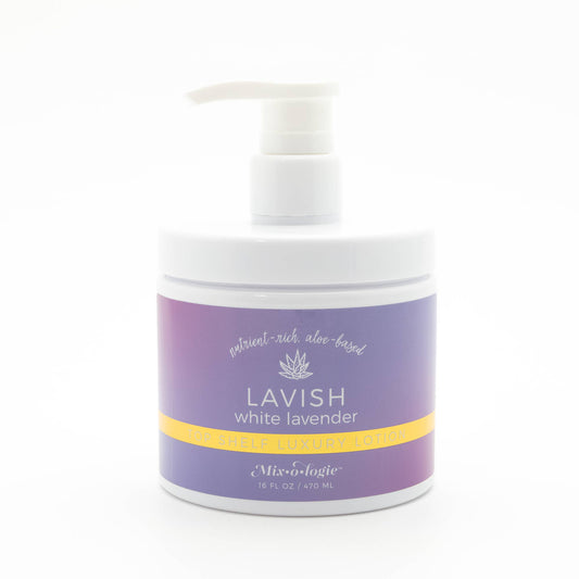 Mix.o.logie Lavish (white lavender) Top Shelf Luxury Lotion (16 oz. Tub)