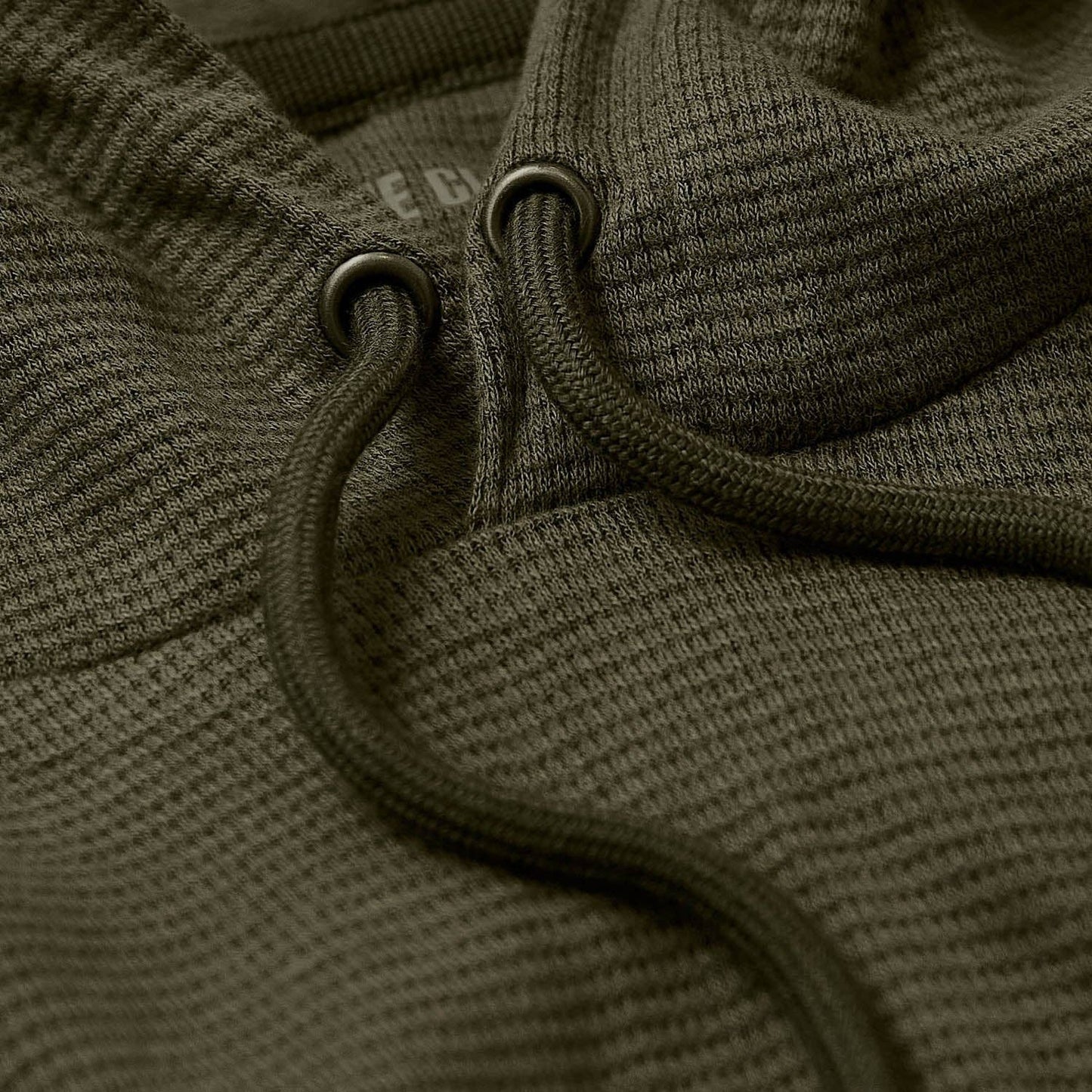 MEN'S Military Green Waffle Hoodie