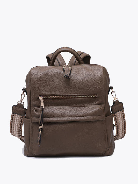 Amelia Convertible Backpack w/ Guitar Strap - Ash Brown