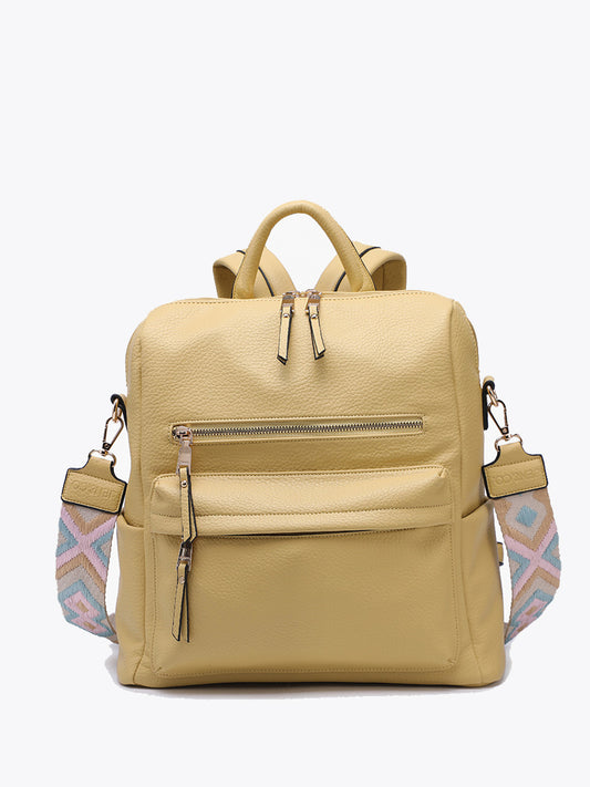 Amelia Convertible Backpack w/ Guitar Strap - Sunflower