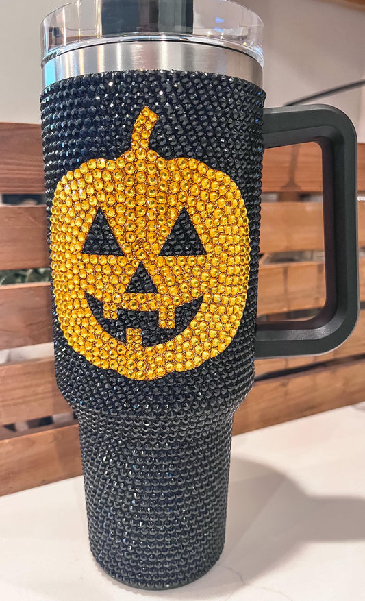 Halloween Glitter tumbler 40oz.