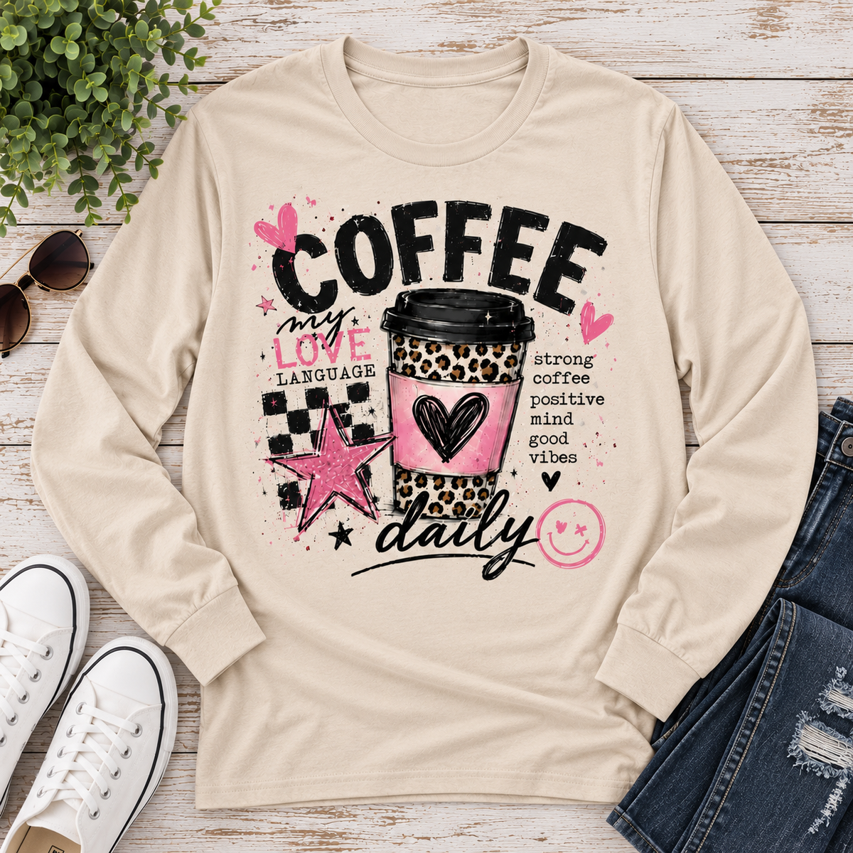 Coffee Daily Graphic Apparel