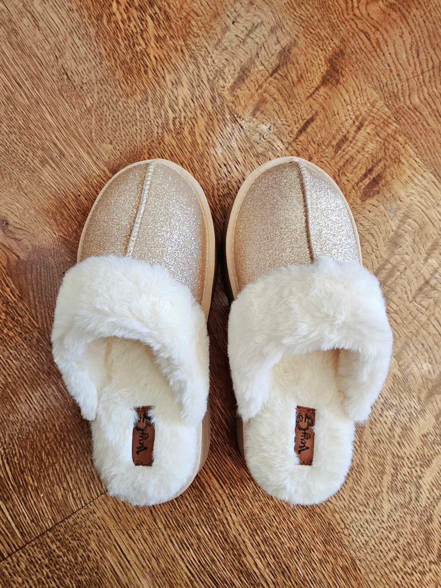 Very G Champagne Sparkle Delaney Slippers