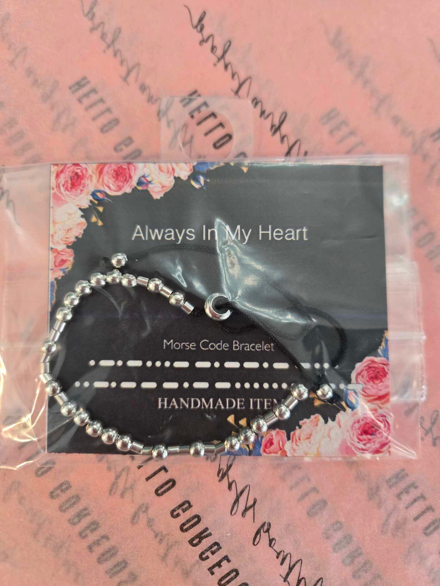 Morse Code Bracelet - Always In My Heart