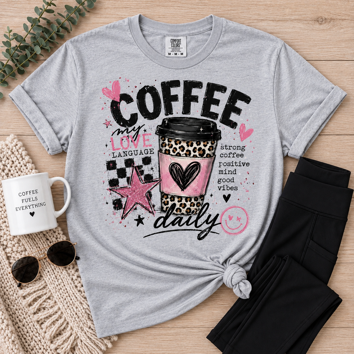 Coffee Daily Graphic Apparel