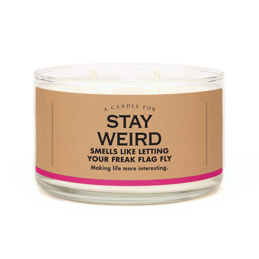 Whiskey River Soap Company Stay Weird Soy Candle