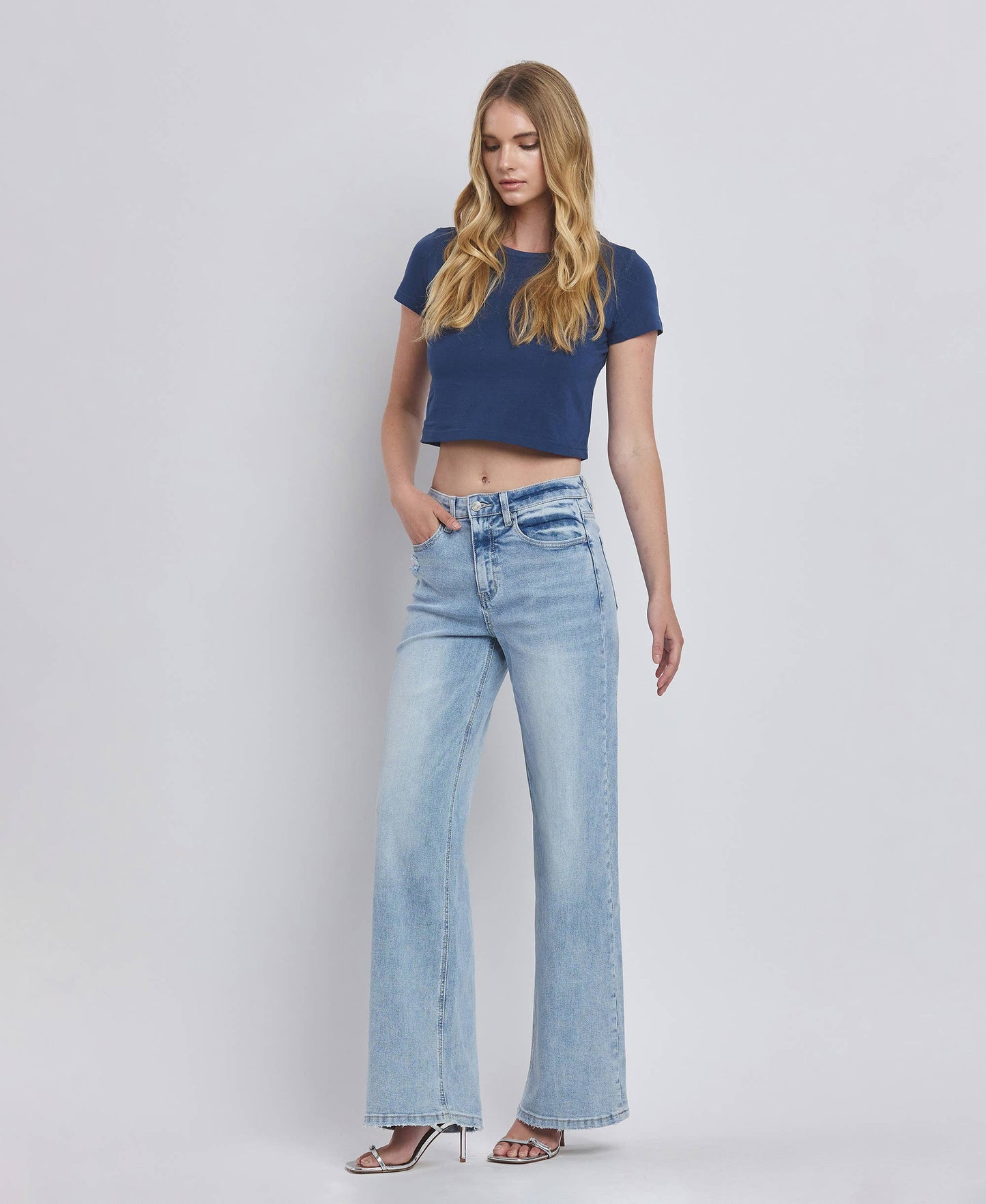 High Rise Super Wide Leg Jeans from Lovervet by Vervet