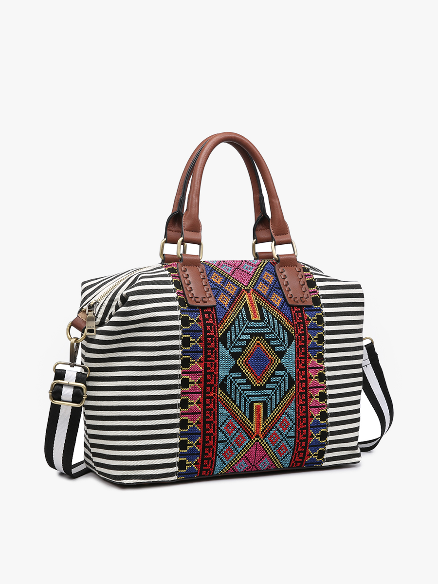 JoJo Two-Tone Satchel w/ Guitar Strap - Black