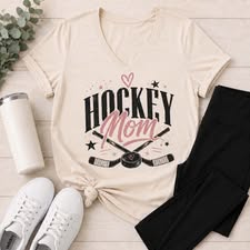 Hockey Mom Graphic Line