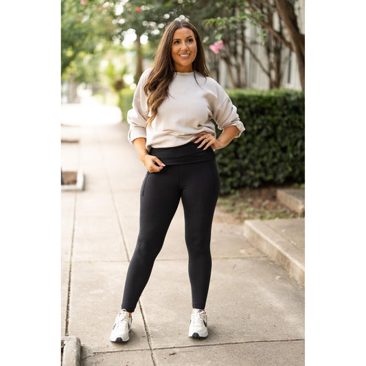 The Amber Fold-Over Full Length Leggings