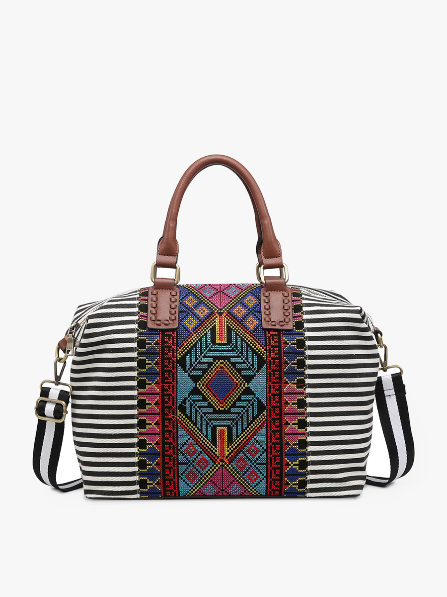 JoJo Two-Tone Satchel w/ Guitar Strap - Black