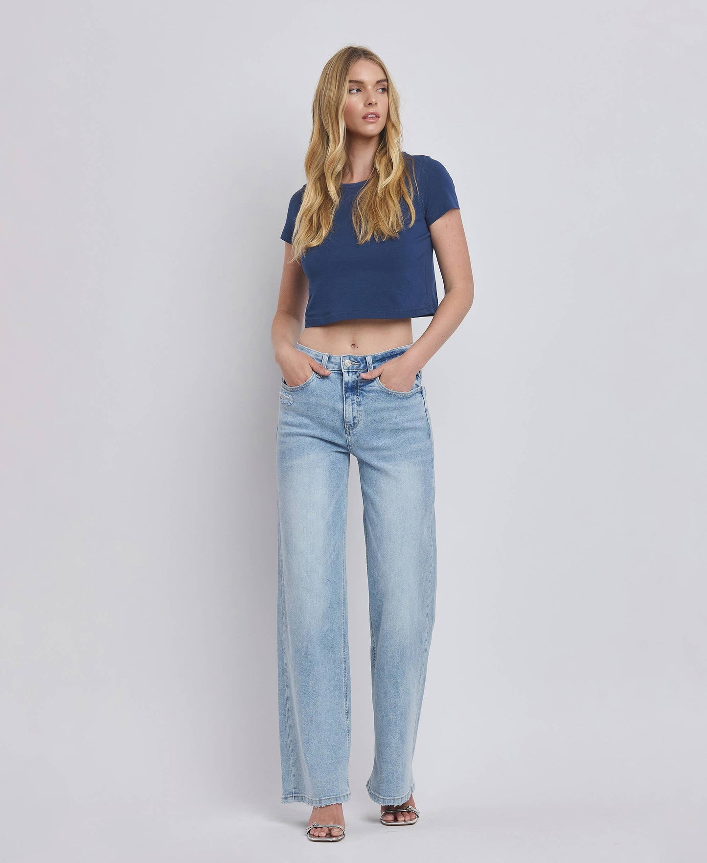 High Rise Super Wide Leg Jeans from Lovervet by Vervet