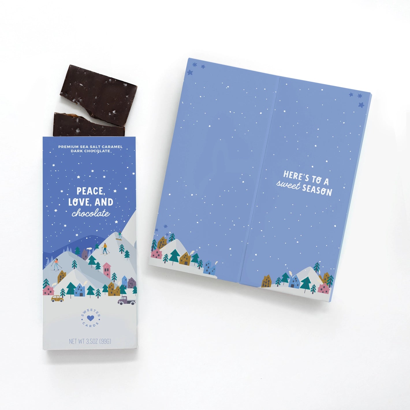 Peace, Love, and Chocolate! Holiday Chocolate Card