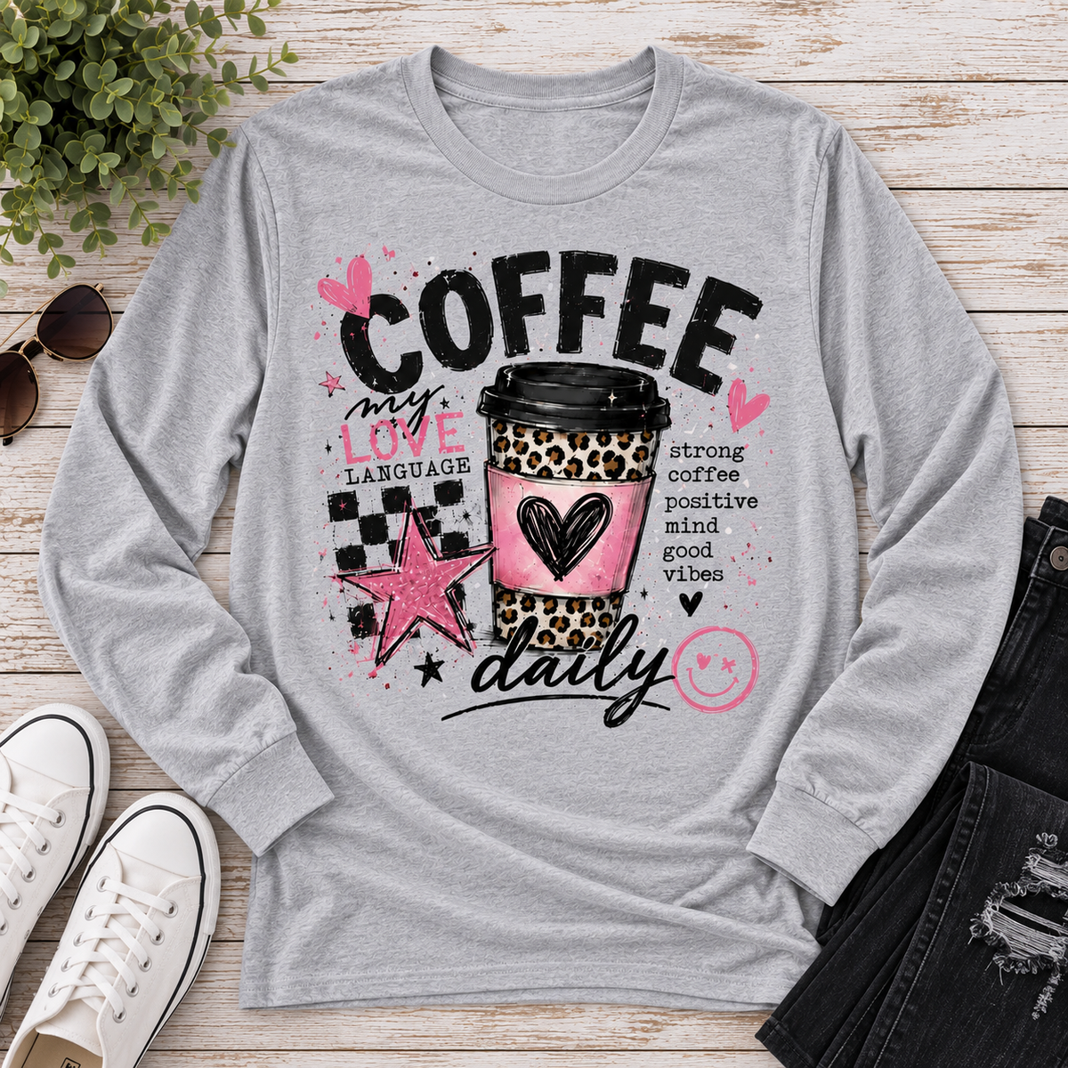 Coffee Daily Graphic Apparel