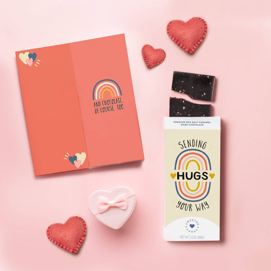 Chocolate-Filled Sending Hugs Greeting Card