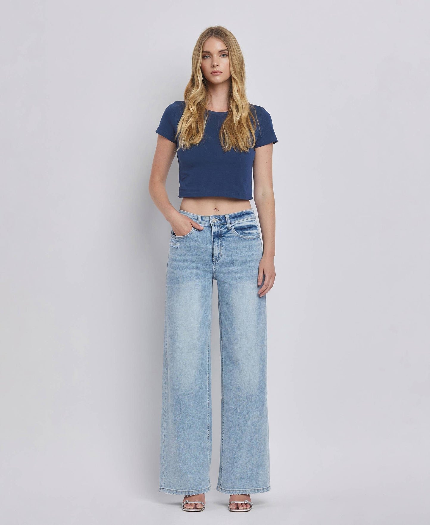 High Rise Super Wide Leg Jeans from Lovervet by Vervet