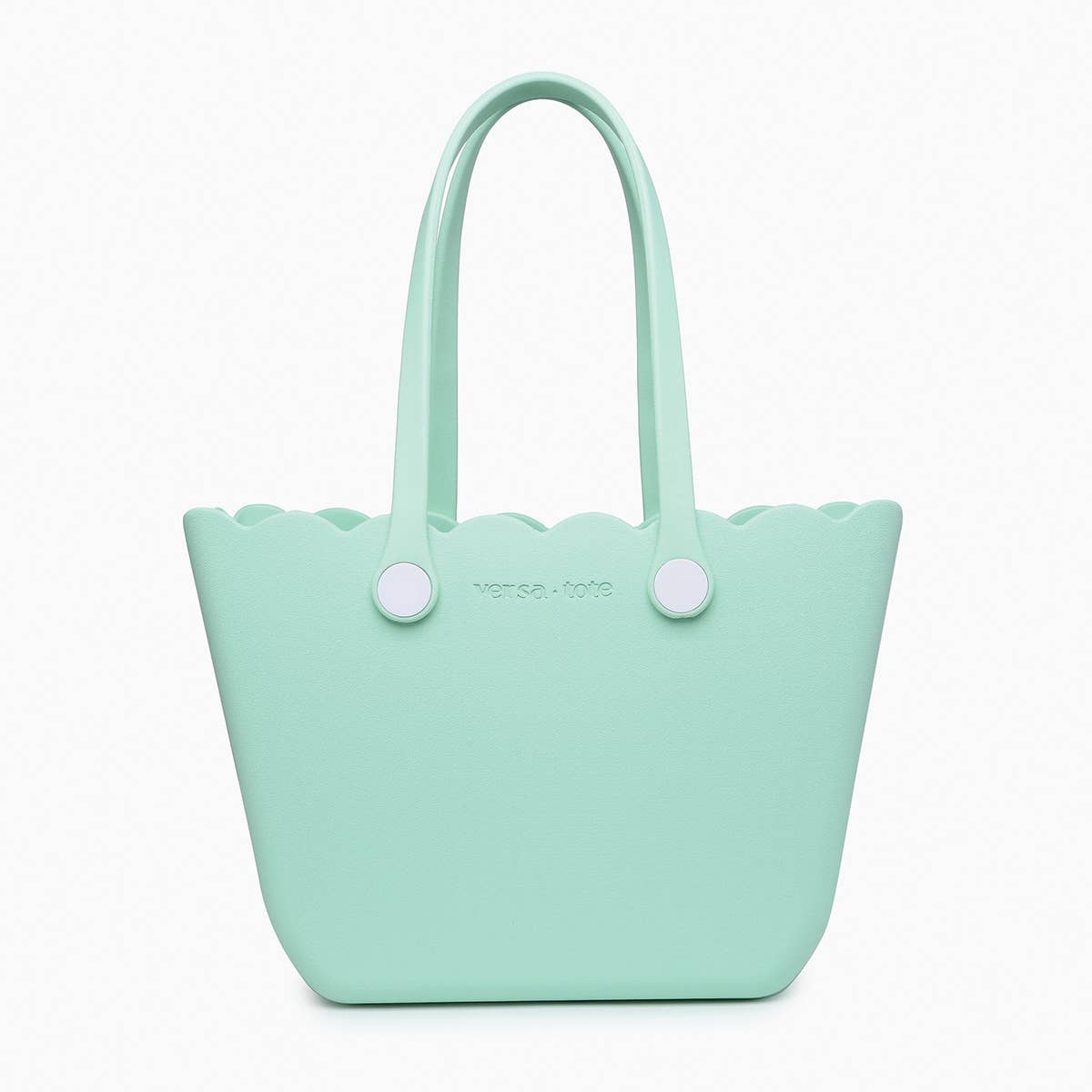 Rose Scalloped Versa Tote w/ Interchangeable Straps: Bubblegum