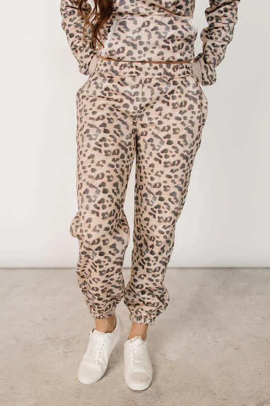 Ampersand Avenue Comfort Zone Joggers - Leopard Lace
