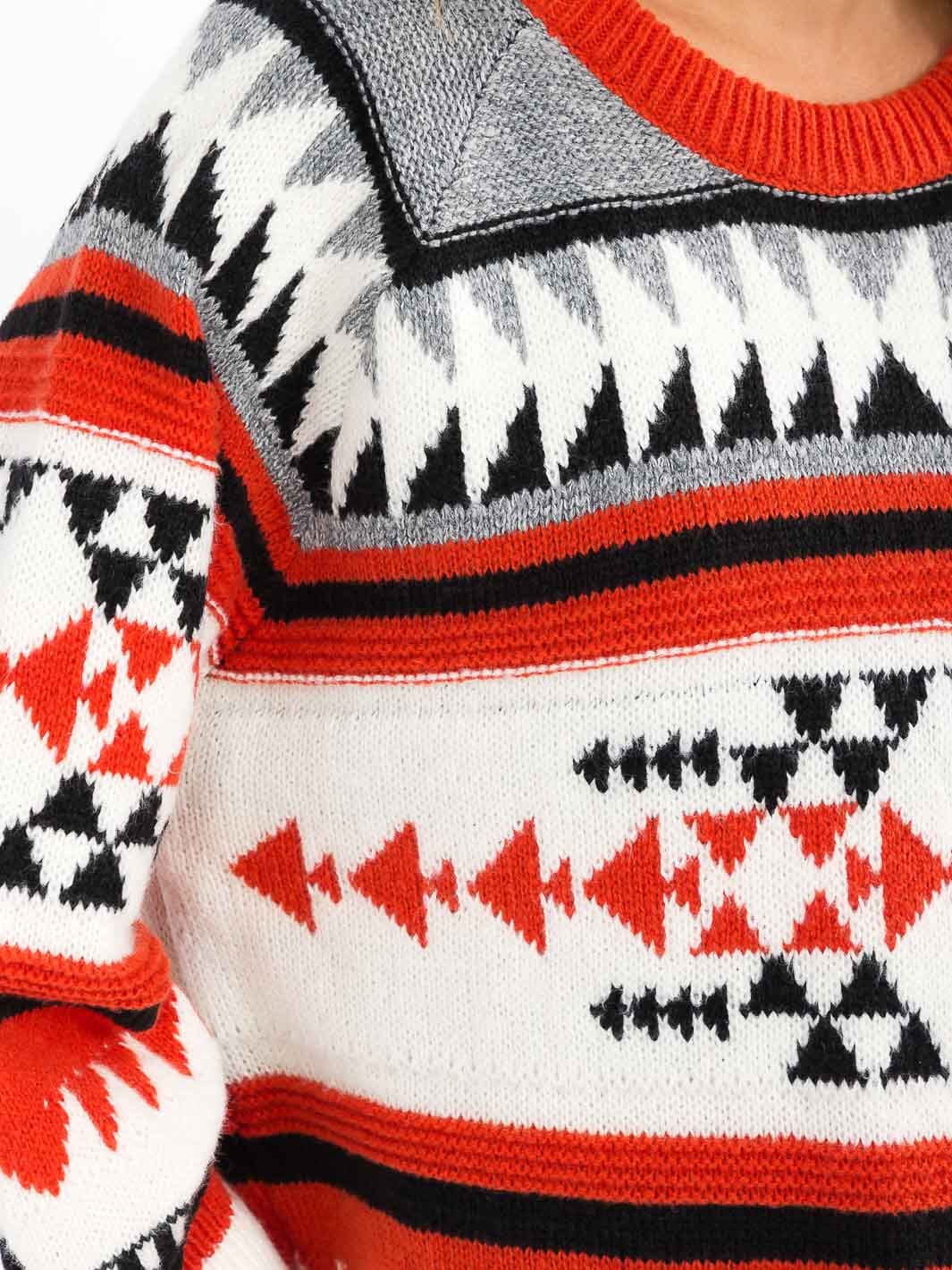 Aztec Print Holiday Sweater - SALE