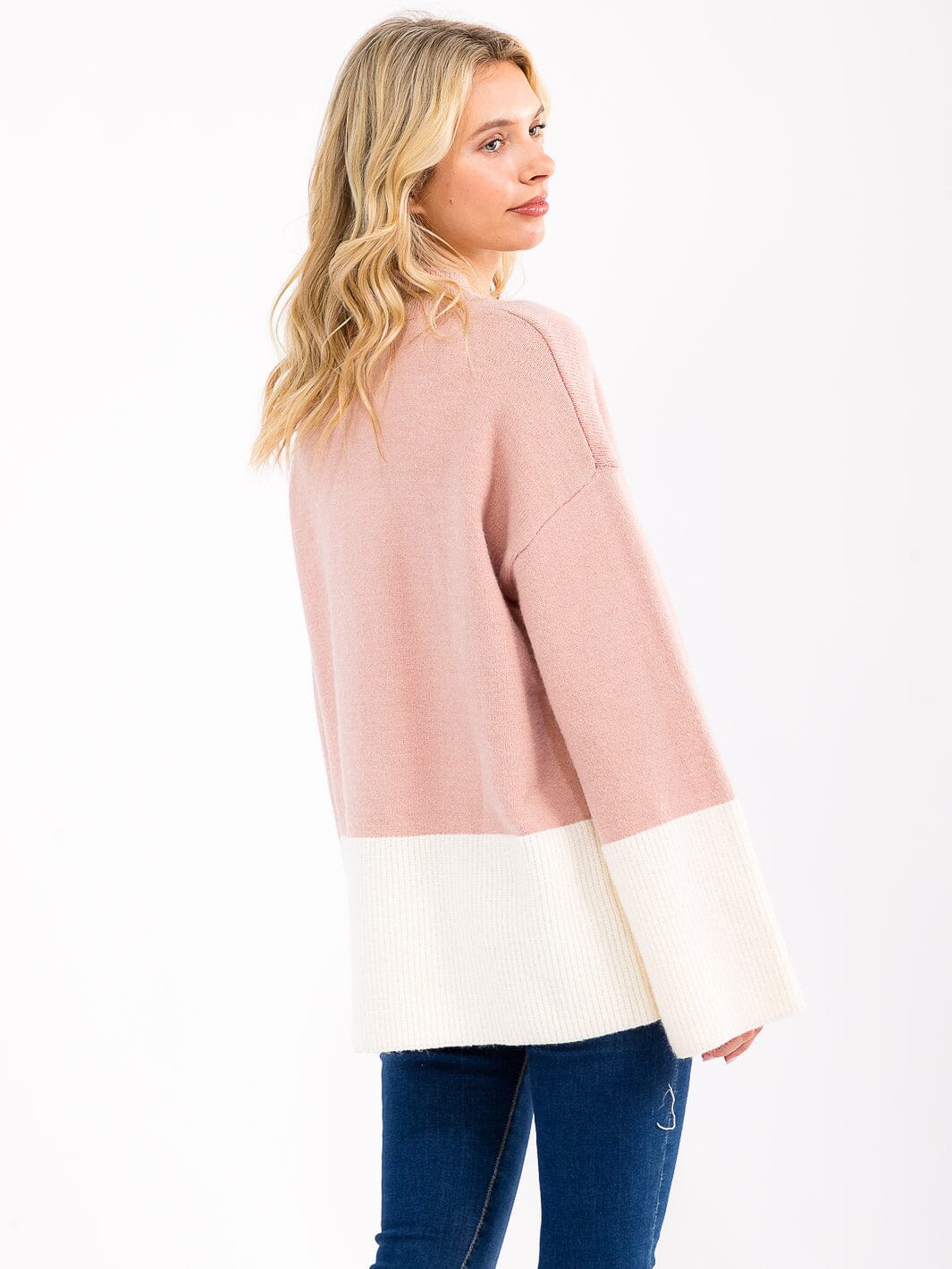 Colorblock Pullover Sweater