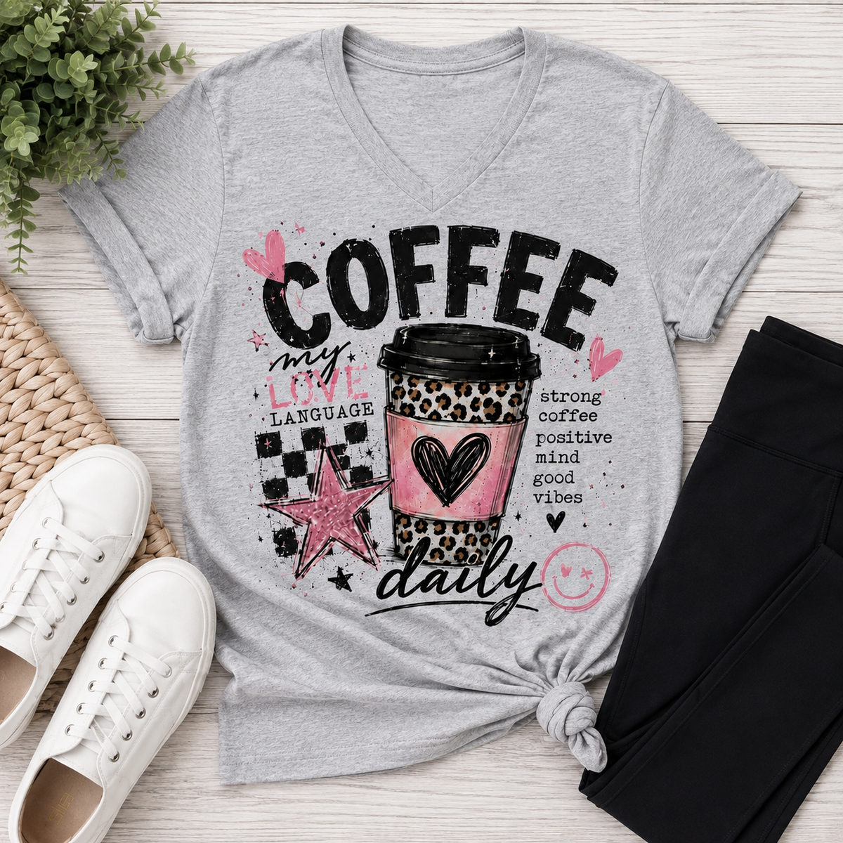 Coffee Daily Graphic Apparel