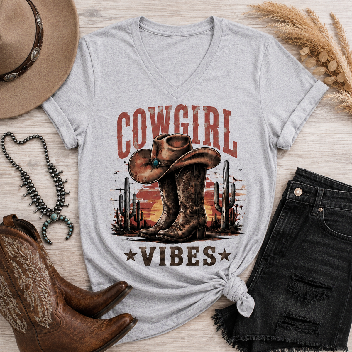 Cowgirl Vibes Graphic Apparel