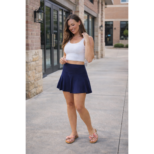 The Josie Navy Skort