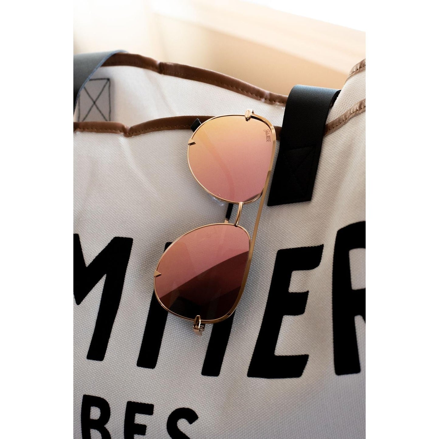 The Alex Pink/Gold - High Quality Unisex Aviator Sunglasses