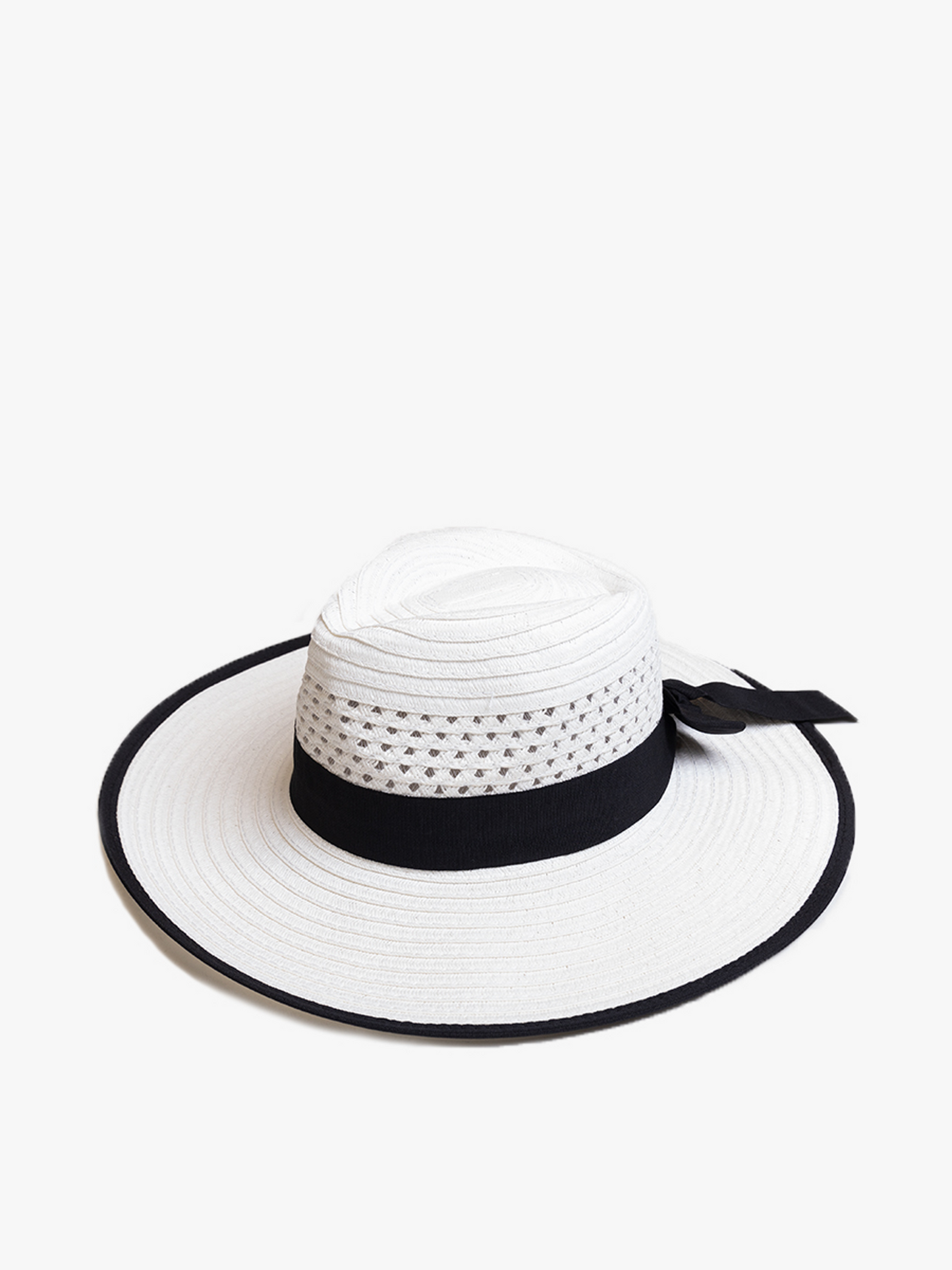 Diane Straw Fedora w/ Ribbon & Contrast Trim