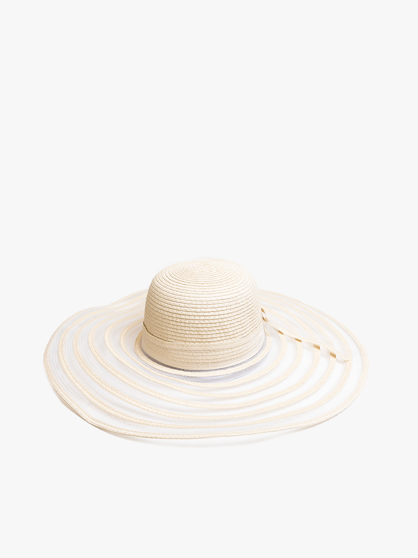 Margaret Two-Toned Straw Hat w/ Bow