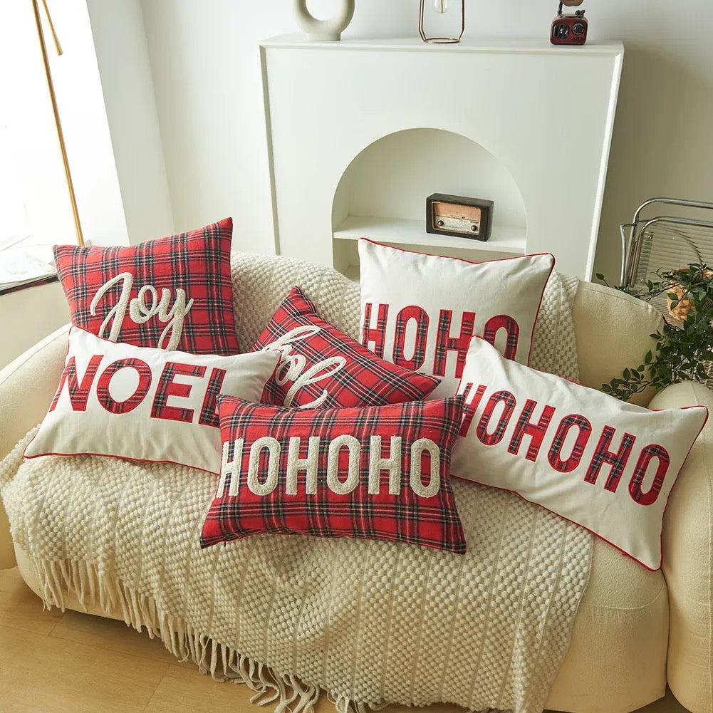 Plaid Holiday Pillow Cases
