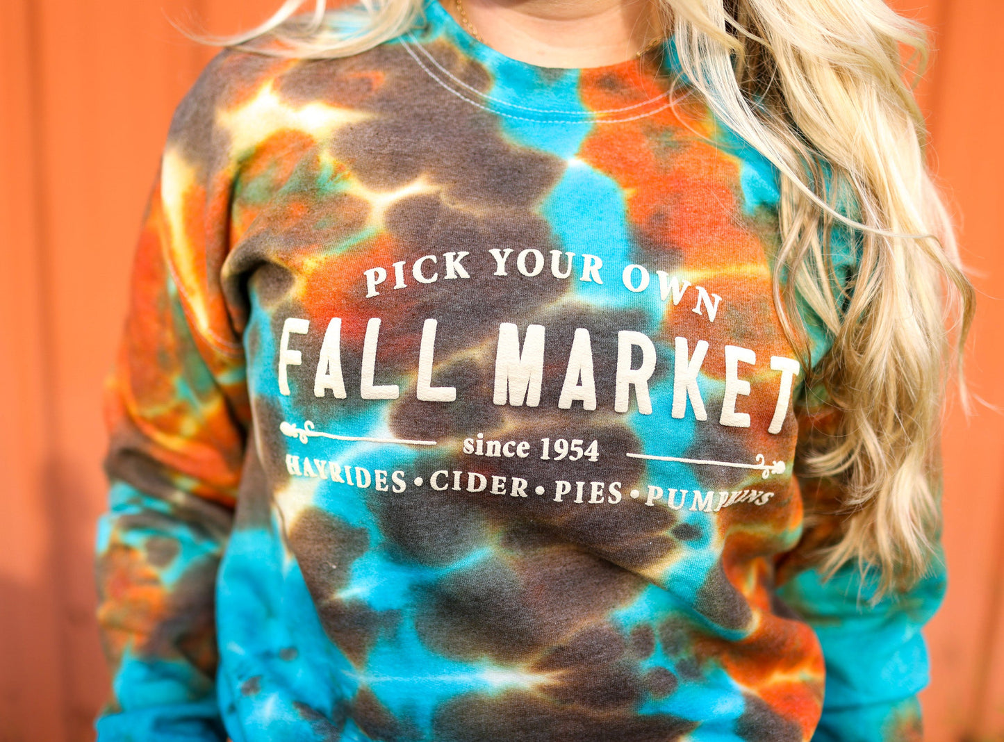 Fall Market Tie Dye Sweatshirt
