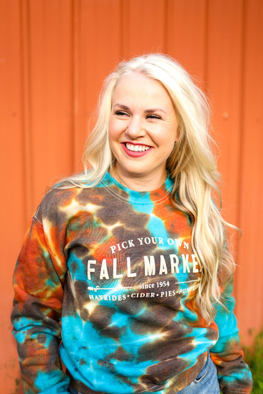 Fall Market Tie Dye Sweatshirt