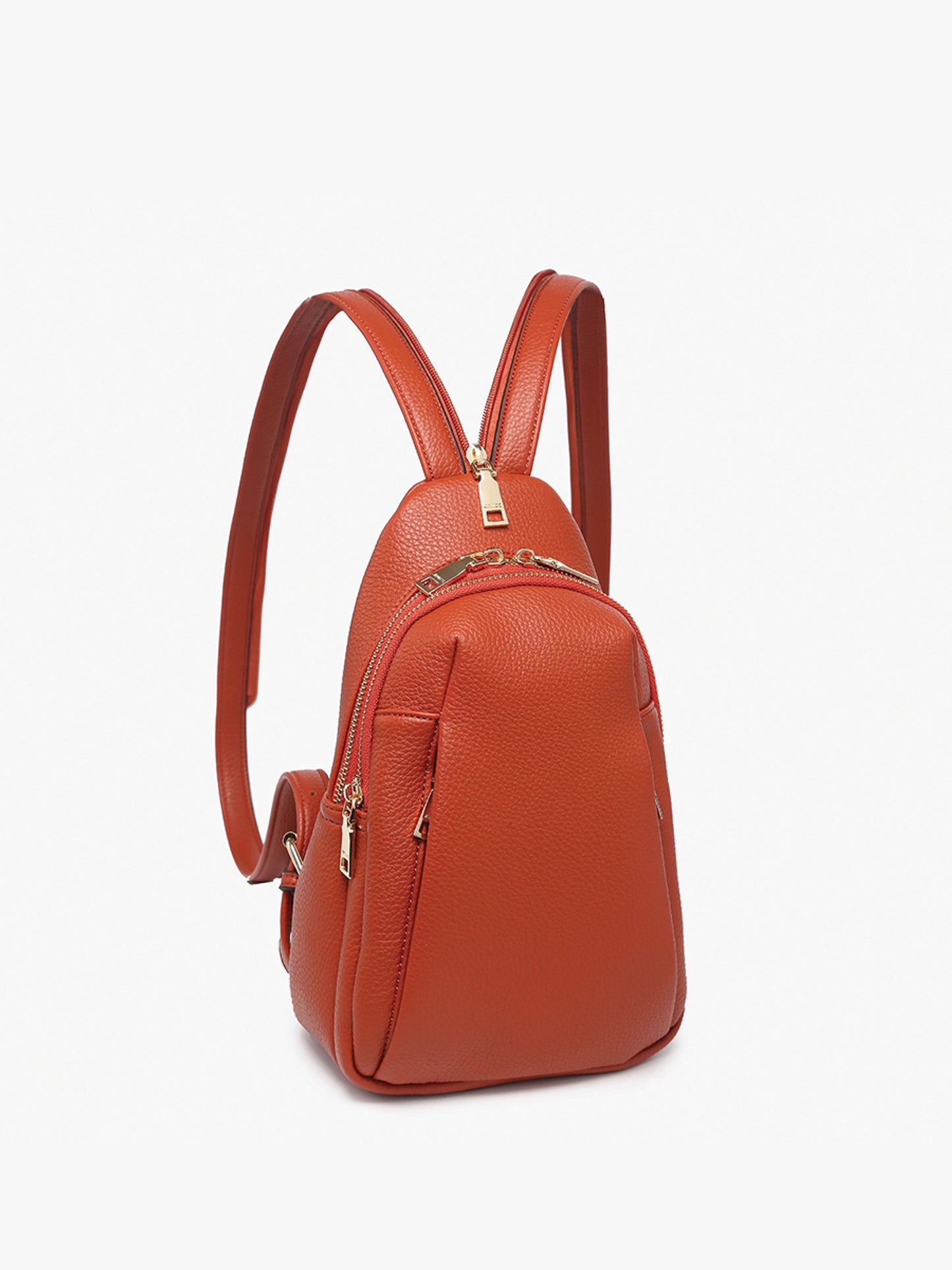 Ari Detailed Sling Bag/Backpack - Brick