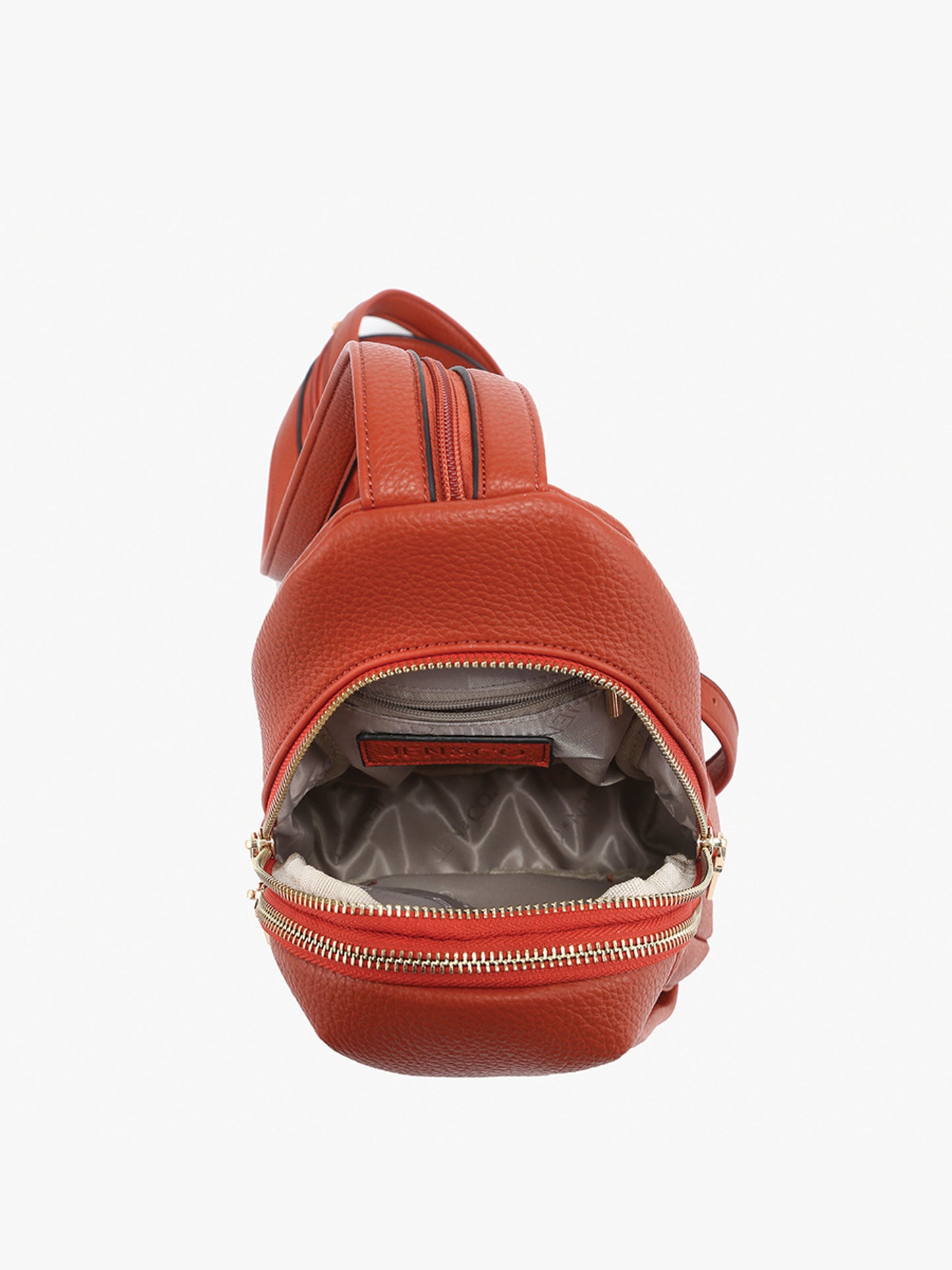 Ari Detailed Sling Bag/Backpack - Brick