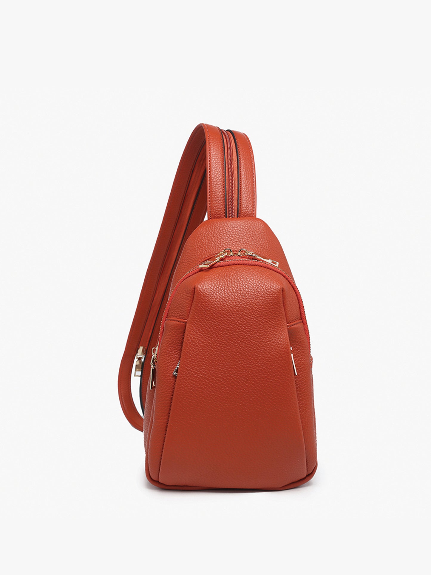 Ari Detailed Sling Bag/Backpack - Brick